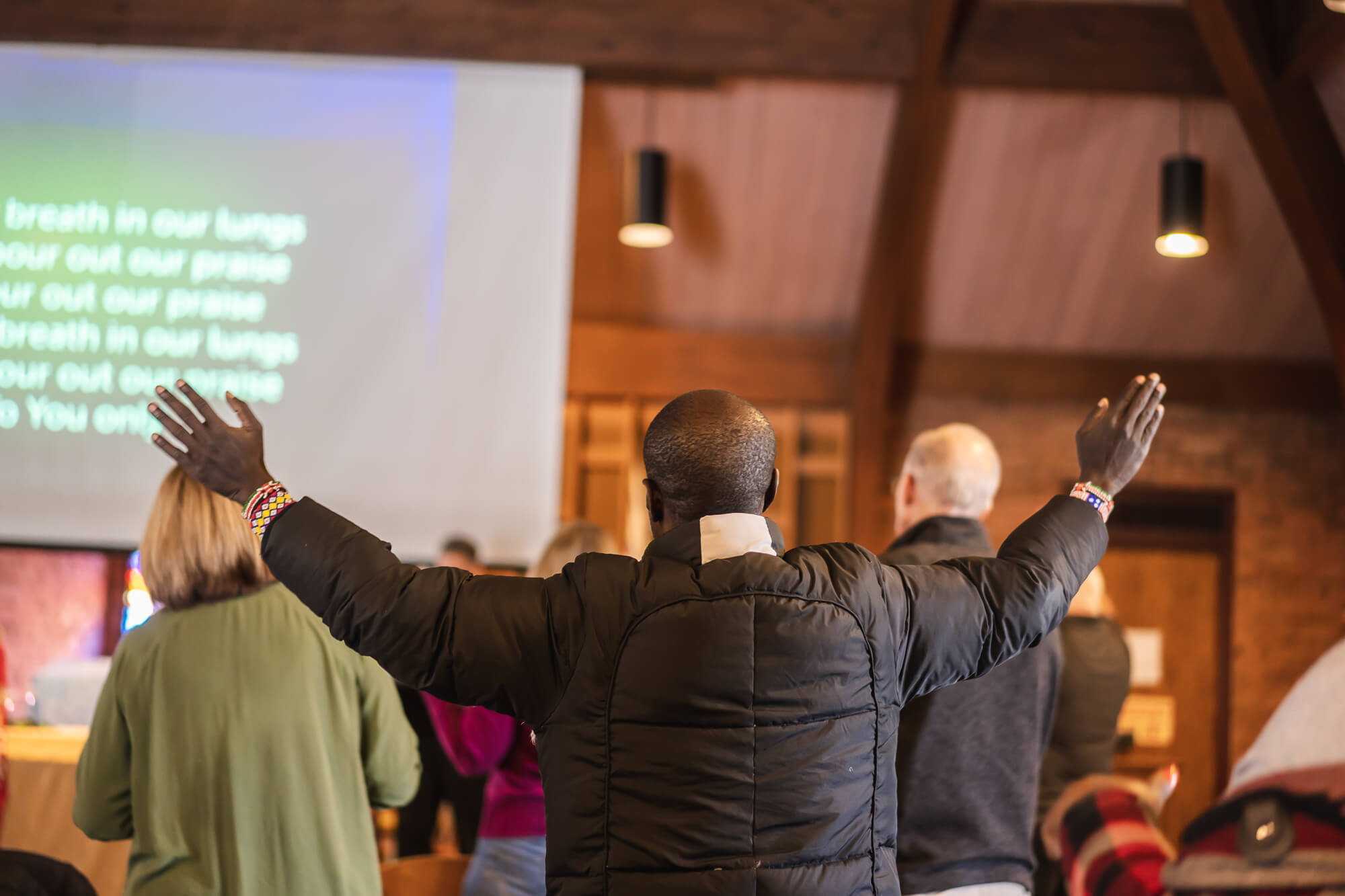 worship service on campus