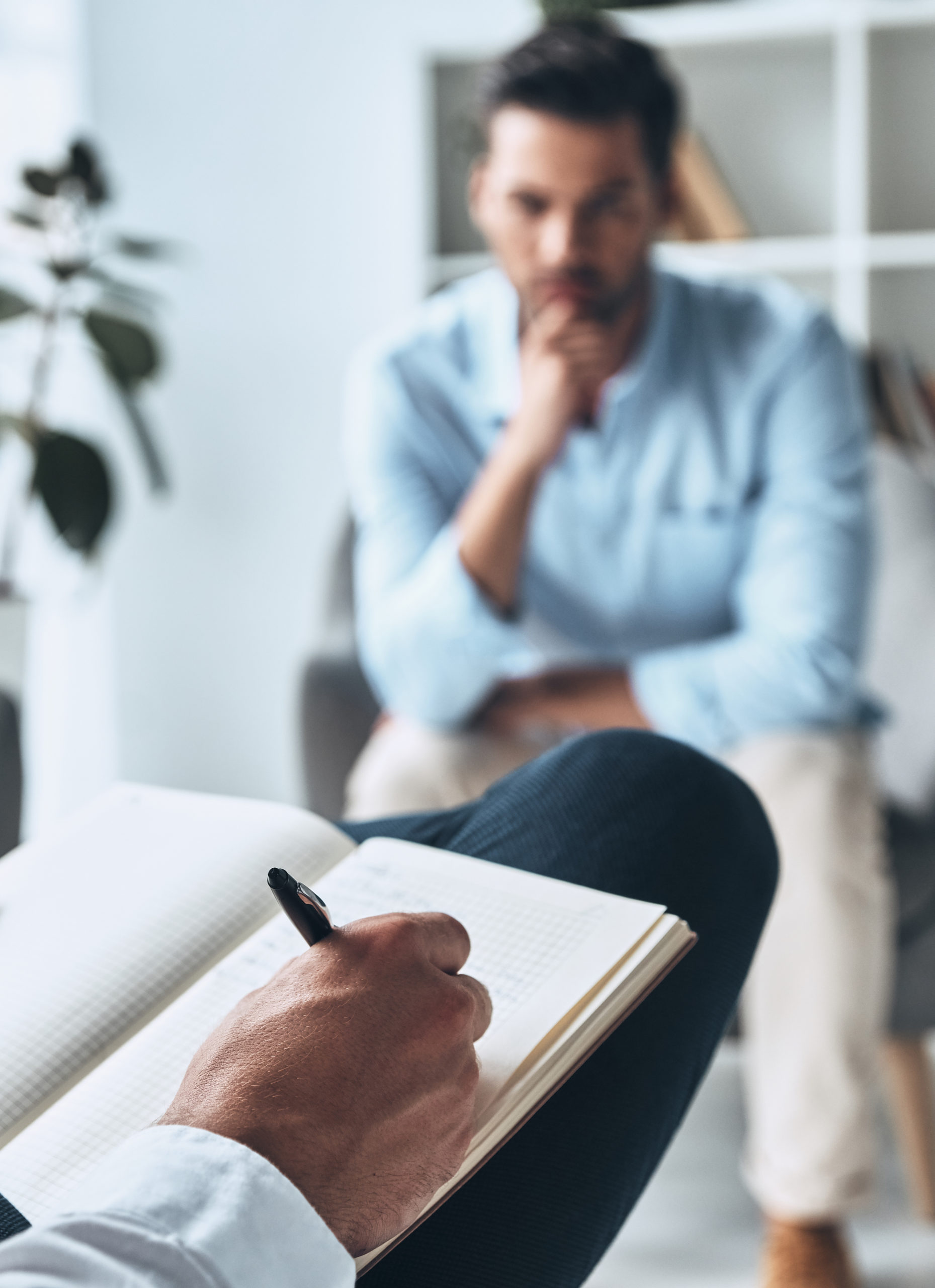 client in counseling session