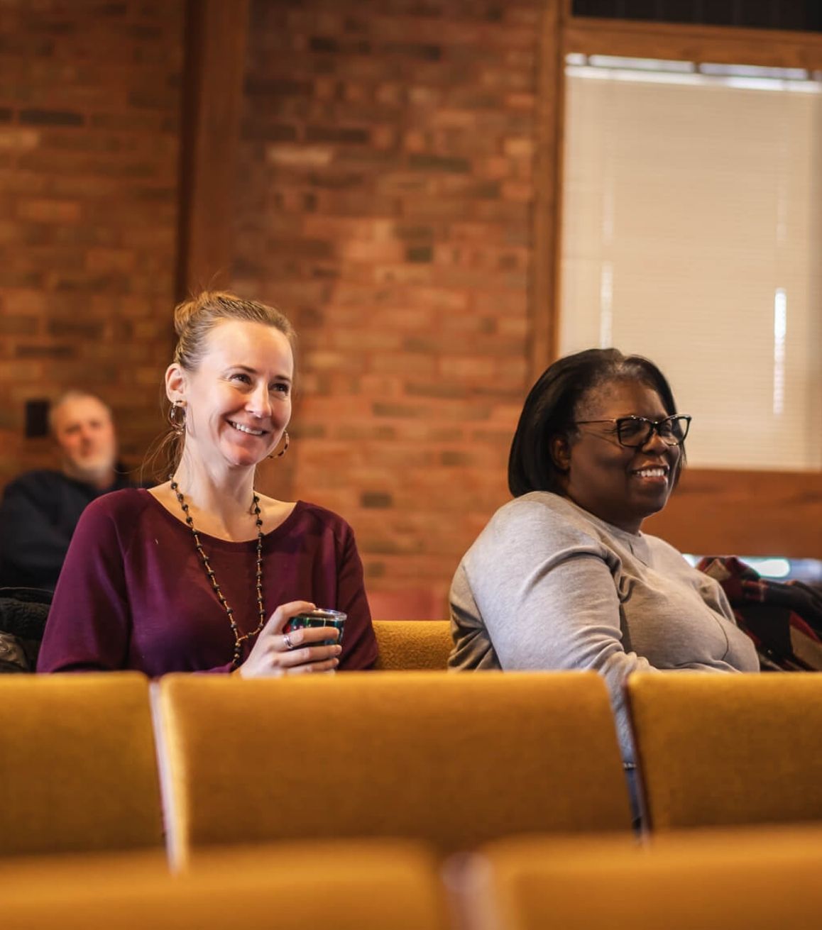 students in chapel