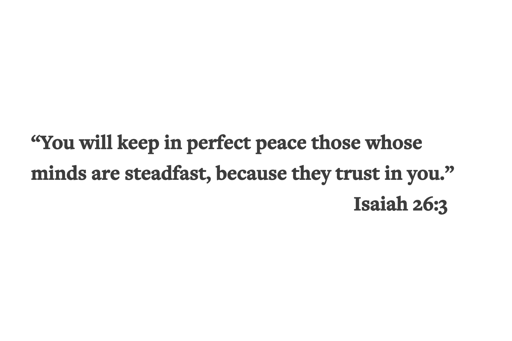 Isaiah 26:3